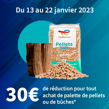 30€ de réduction par palettes achetées jusqu'au 22 janvier